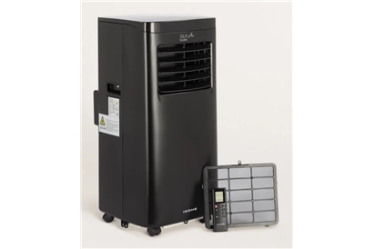 Aer conditionat portabil 3 in 1 Create by Ikohs SilkAir Home Black, 7000 BTU, negru