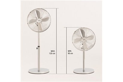 Ventilator de podea oscilant în stil retro, Ikohs, 50W, BOGART