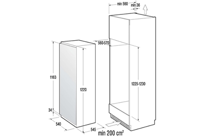 Frigider incorporabil Gorenje R6192FW